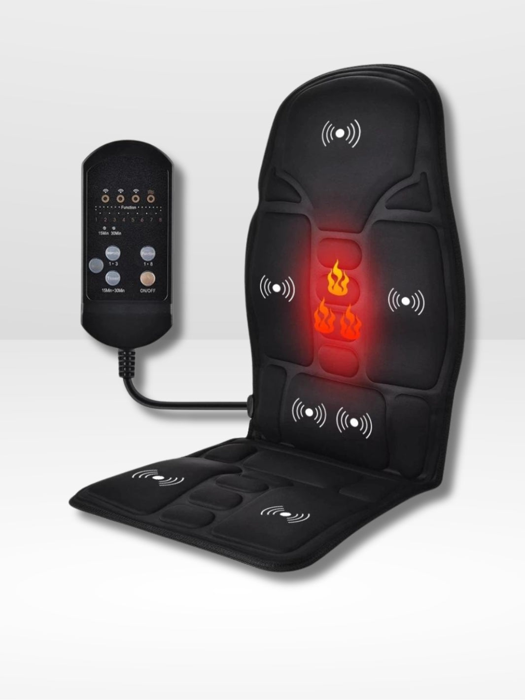 Marcherelle™ – Coussin Chauffant et Massant Ergonomique pour Voiture
