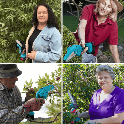 Marcherelle™ – Mini Tronçonneuse Sans Fil à Batterie Ultra Maniable & Puissante