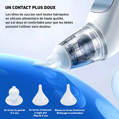 Marcherelle™ – Mouche Bébé Électrique avec 3 Modes d'Aspiration