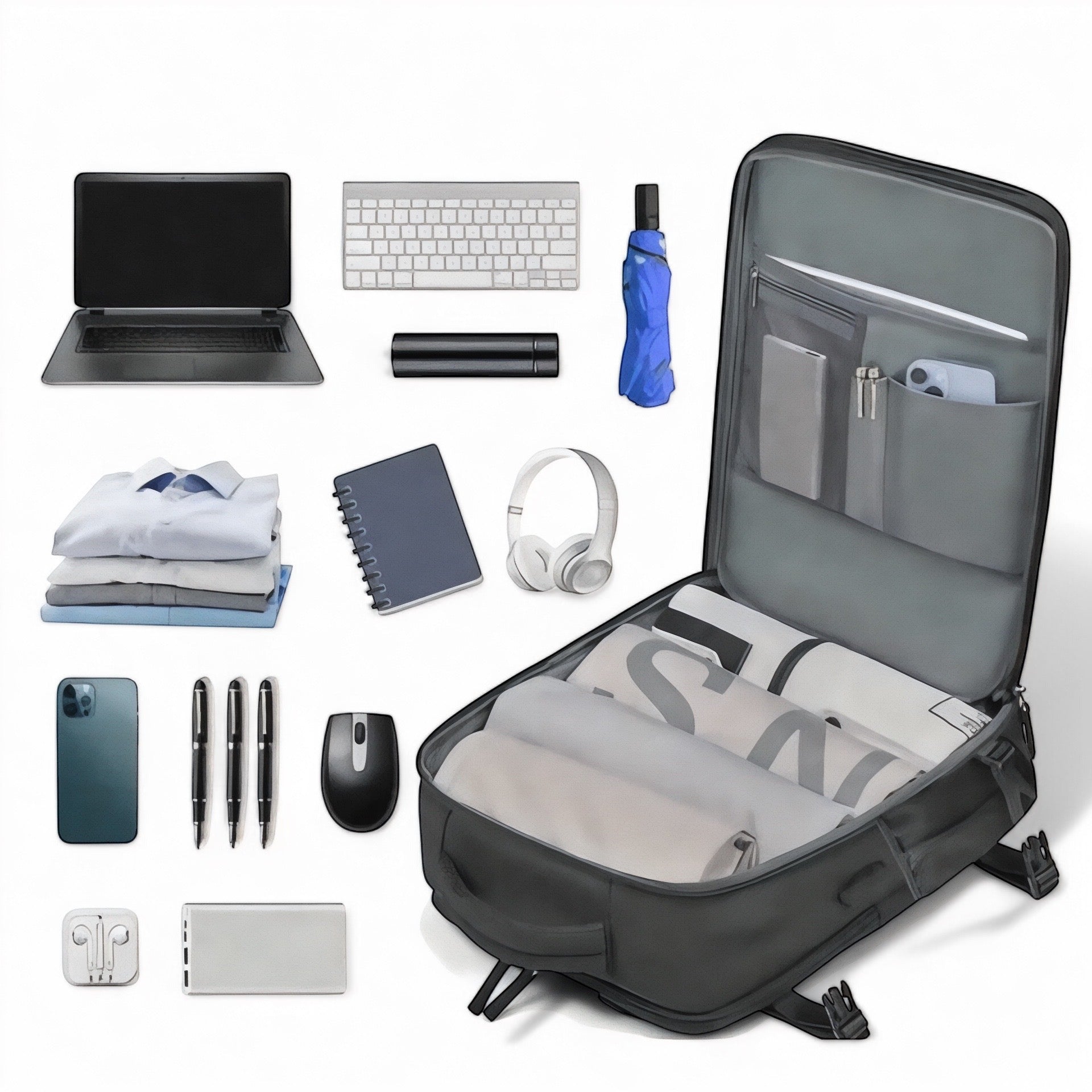 Marcherelle™ – Sac à Dos Unisexe Grande Capacité 25L, Imperméable