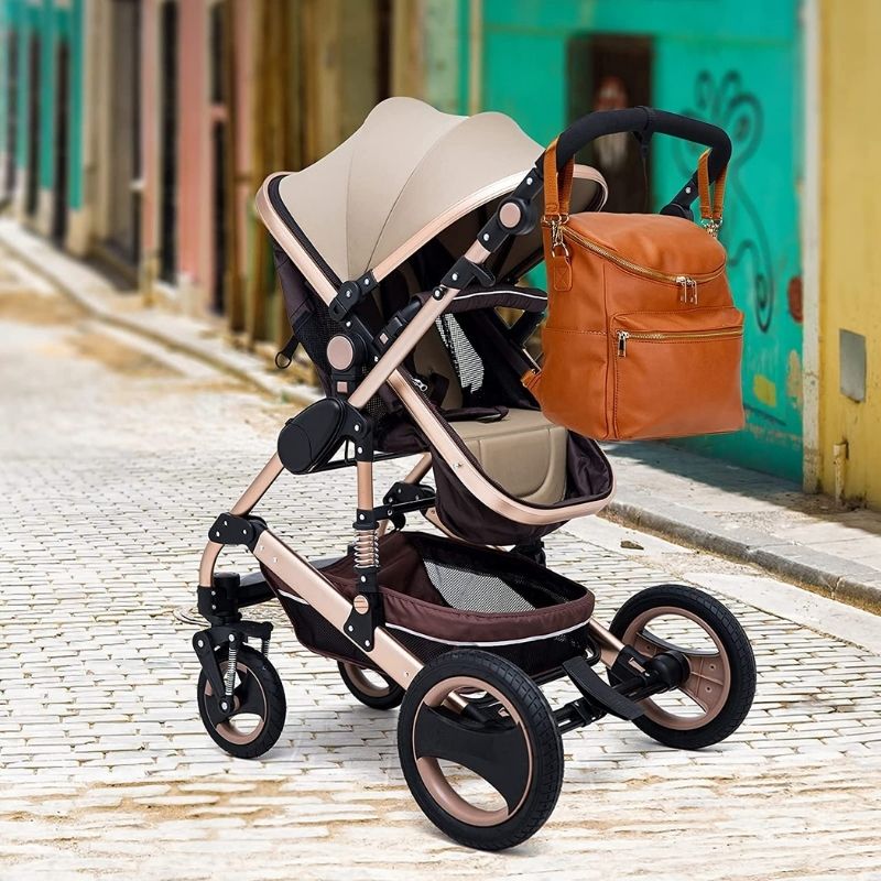 Marcherelle™ – Sac à Langer en Cuir PU Imperméable Élégant & Spacieux