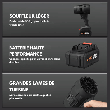 Marcherelle™ – Souffleur Sans Fil Puissant & Léger pour Feuilles et Débris