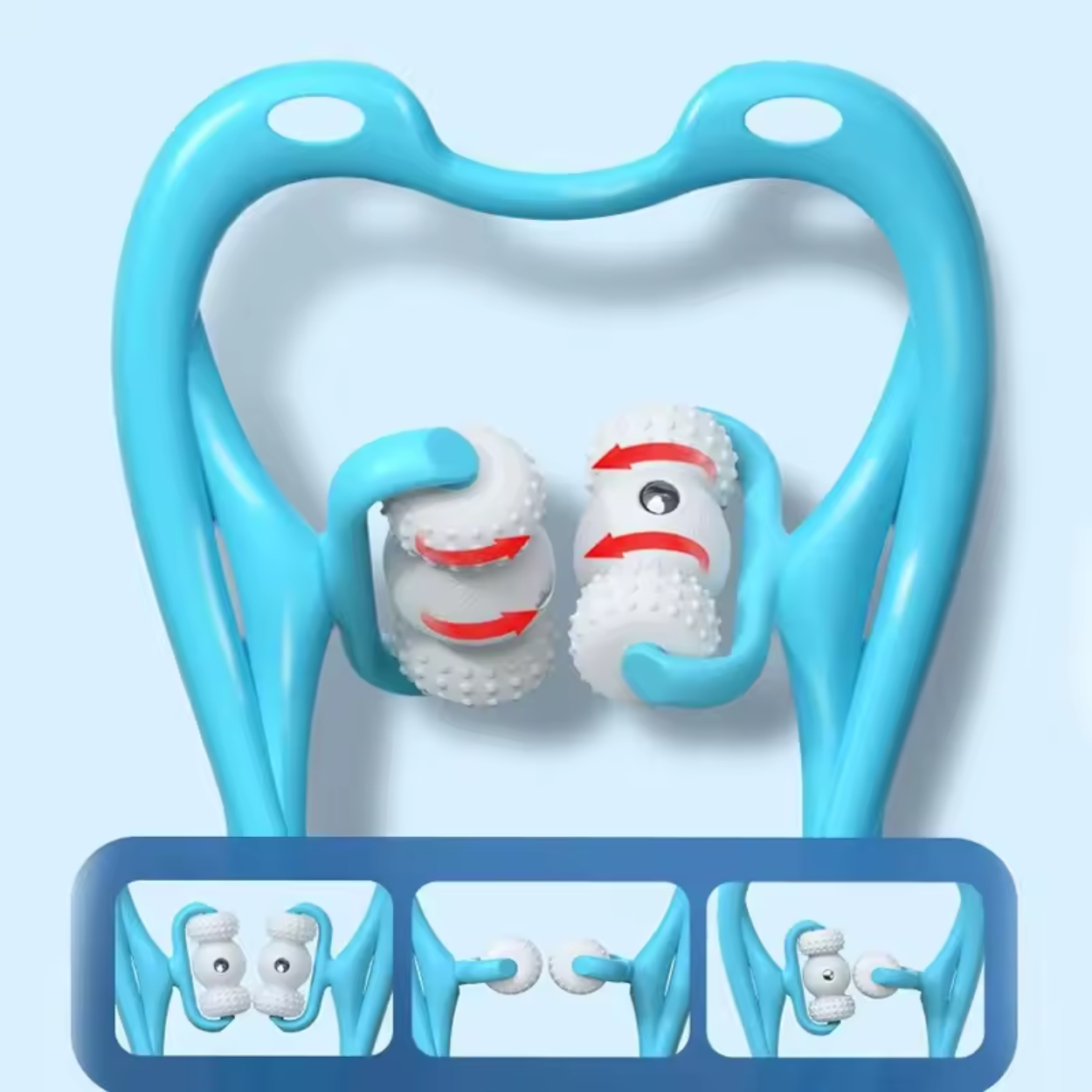 Masseur de Cou et Dos Électrique 6 Rouleaux Relaxant