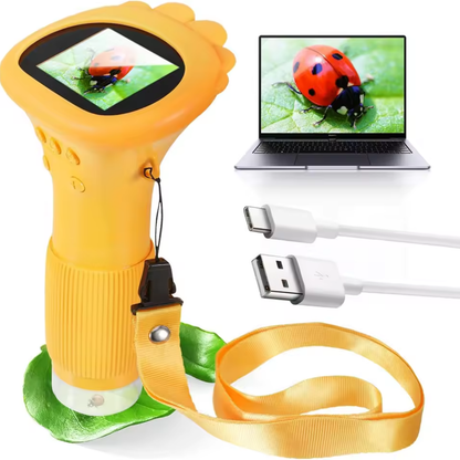 Kinder Microscoop met Kleurrijk Digitaal Scherm