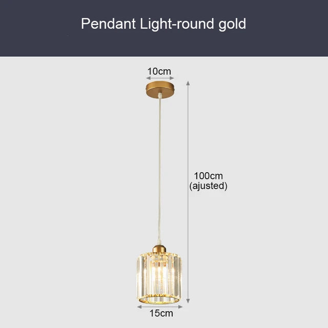 Luminaire Cristal Luxe Suspendu