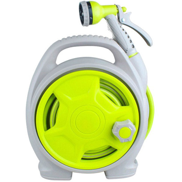 Compacte tuinslang met haspel en universele spuitpistool