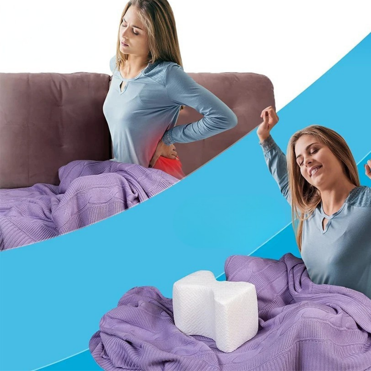 Oreiller de Soutien pour Genoux Ergonomique