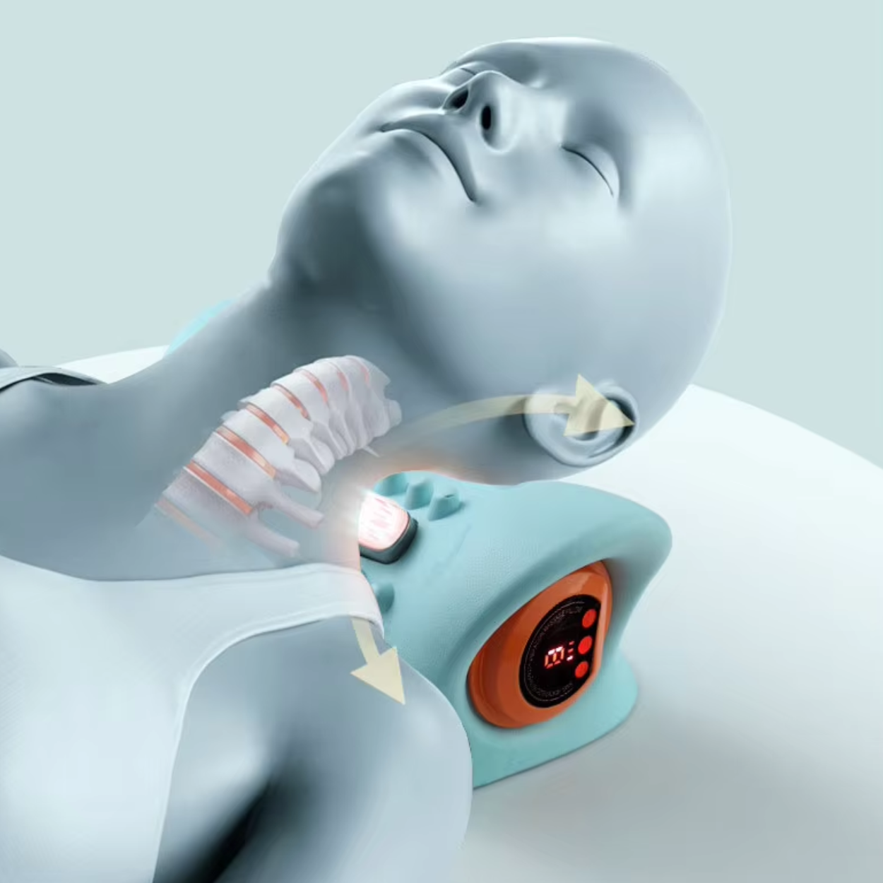 Oreiller Cervical Massant avec Fonction Vibro - Marcherelle