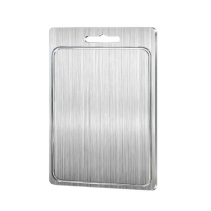 Hygiënische dubbelzijdige roestvrijstalen snijplank voor de keuken