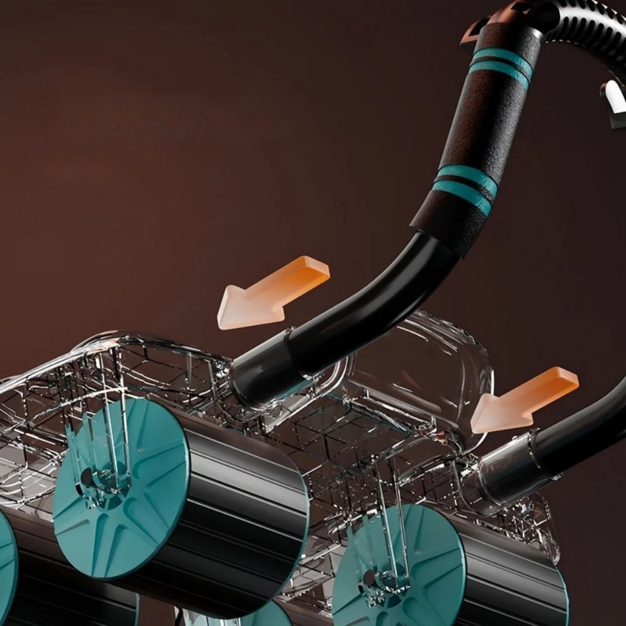 Roue Abdominale à Roulettes avec Rebond Automatique