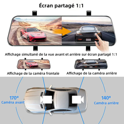 Caméra de recul Full HD pour voiture avec enregistrement vidéo