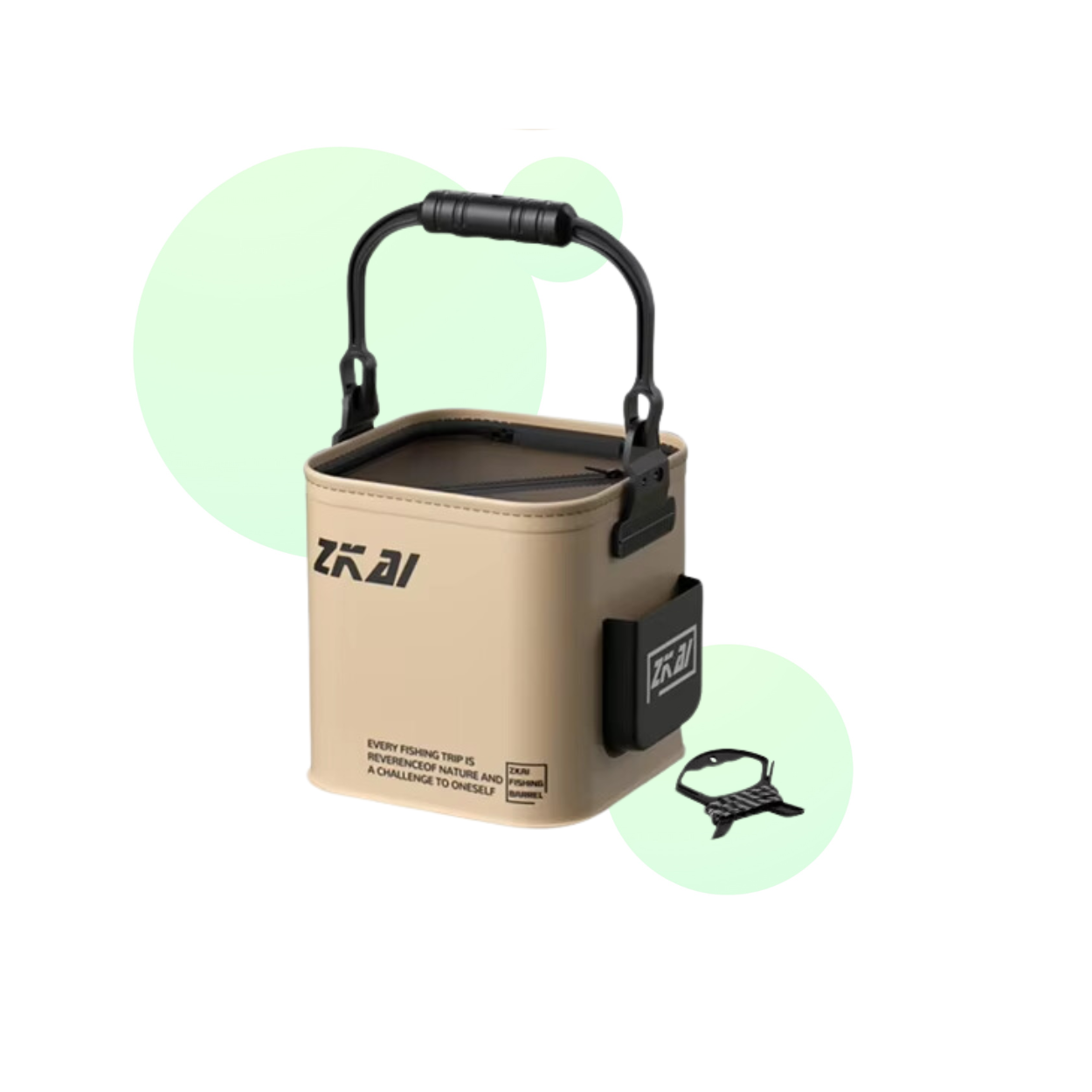 Seau de Pêche Pliable et Léger pour Pêcheurs - Marcherelle