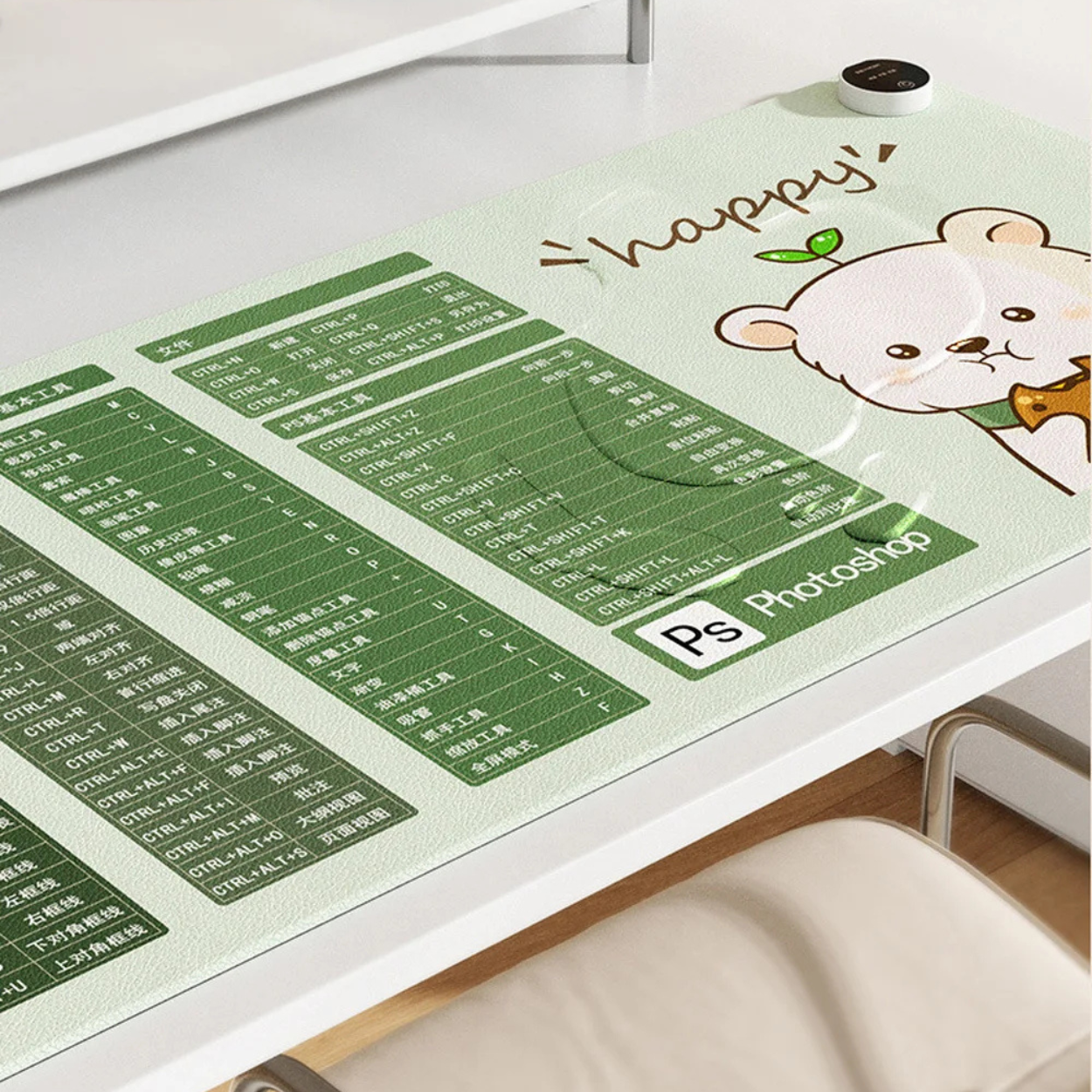 Tapis de Souris Chauffant Électrique pour Bureau