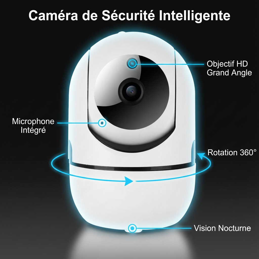 Marcherelle™ – Caméra De Sécurité WIFI Full HD Pour Une Surveillance Continue