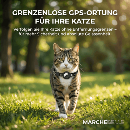 Macherelle™ – GPS-halsband voor katten zonder abonnement | Compatibel met iOS & Android