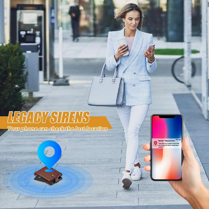 Marcherelle™ – Oplaadbare Portefeuille Volgkaart, Compatibel met Apple Zoek Mijn