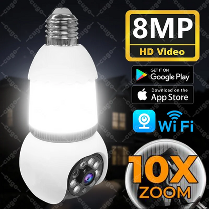 Marcherelle™ – Caméra De Sécurité Avec Ampoule LED Vision Couleur