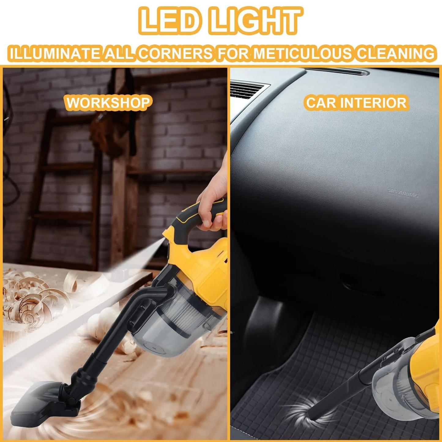 Marcherelle™ – Aspirateur Sans Fil Puissant Pour Nettoyage Polyvalent