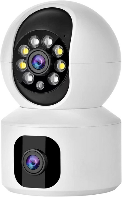 Marcherelle™ – Caméra de Sécurité WiFi Double Objectif Vision HD