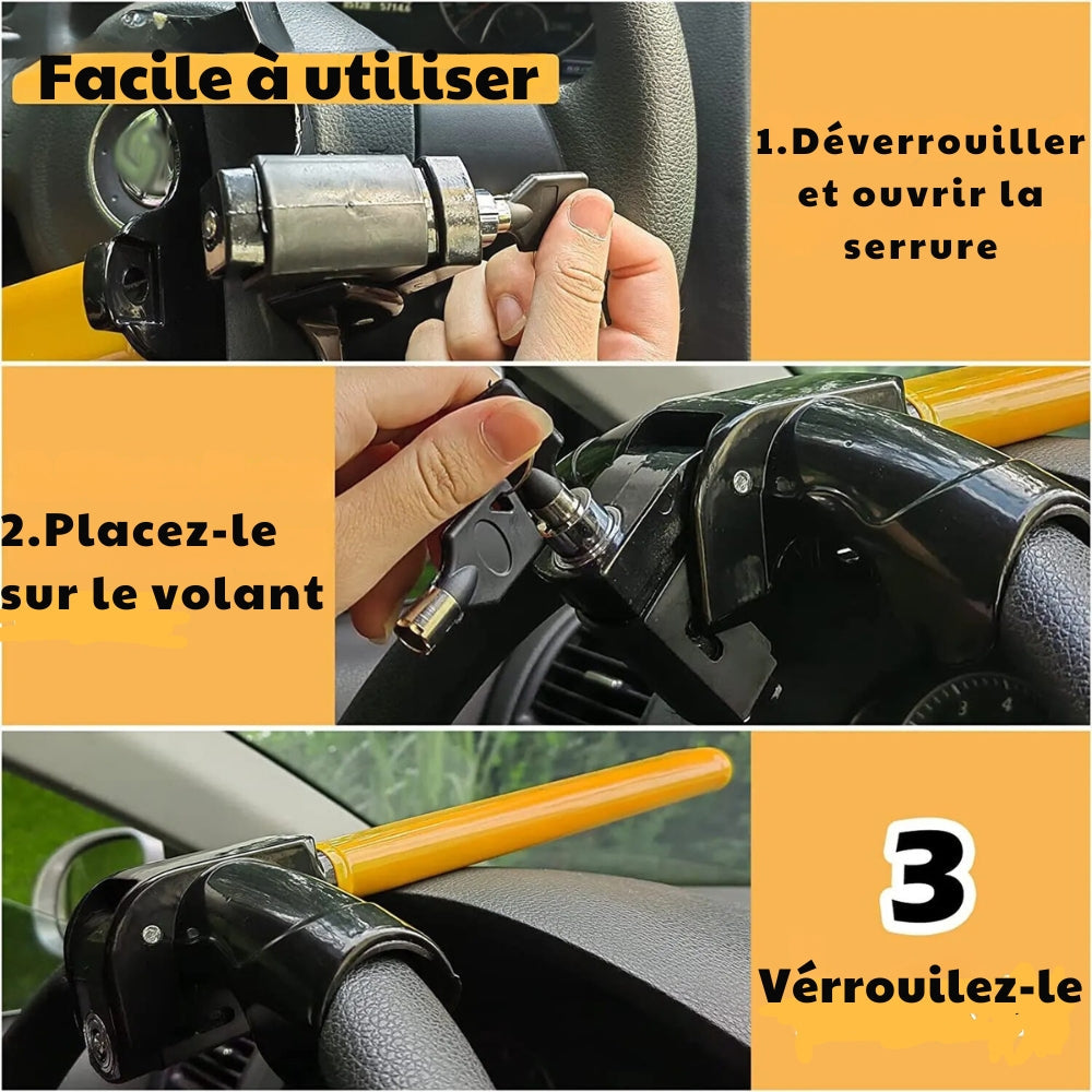 Canne de Défense pour Voiture Anti-Cambriolage