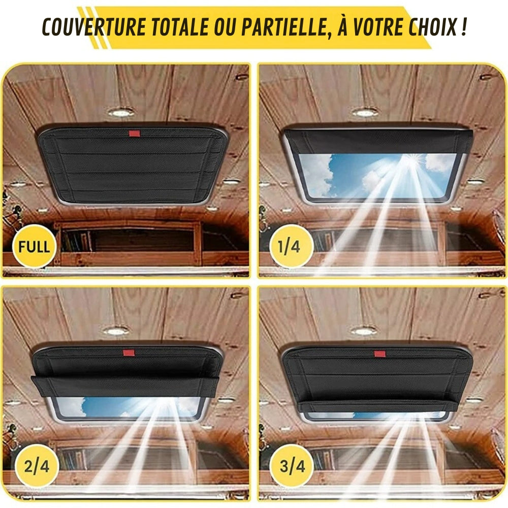 Store de fenêtre pour caravane Roulé et Élégant