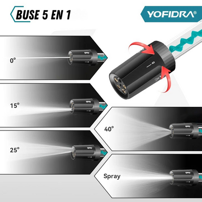Draagbare Hogedrukreiniger 220 Bar Krachtig 5-in-1