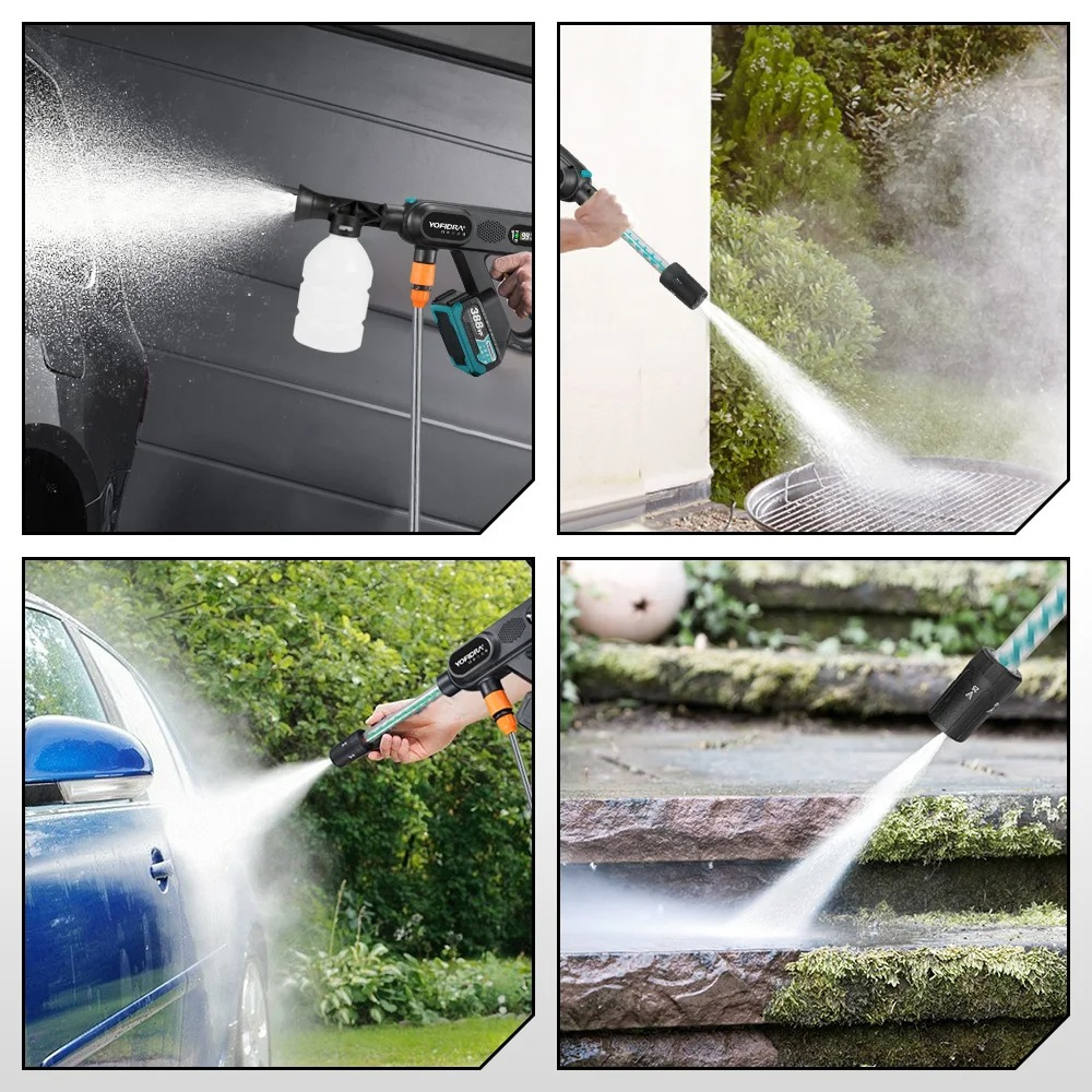 Draagbare Hogedrukreiniger 220 Bar Krachtig 5-in-1