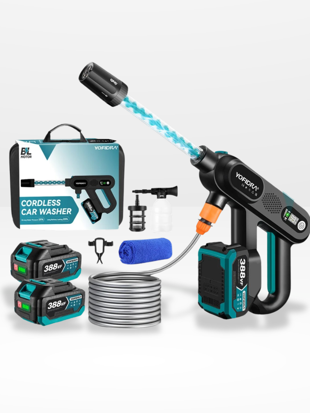 Draagbare Hogedrukreiniger 220 Bar Krachtig 5-in-1