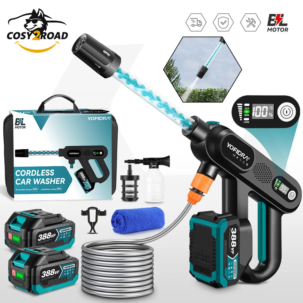 Draagbare Hogedrukreiniger 220 Bar Krachtig 5-in-1