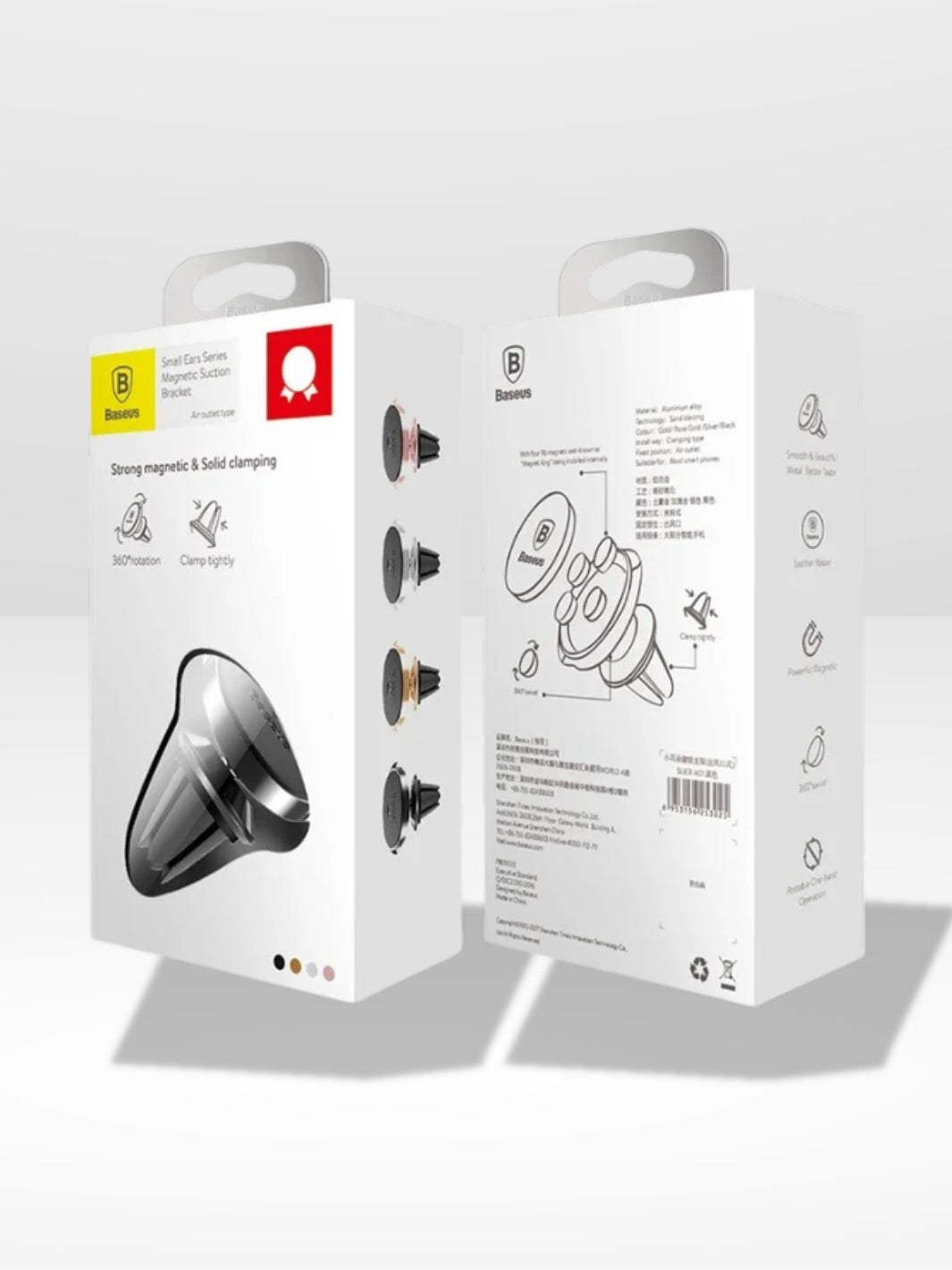 Support Téléphone Voiture Aimanté pour Grille de Ventilation