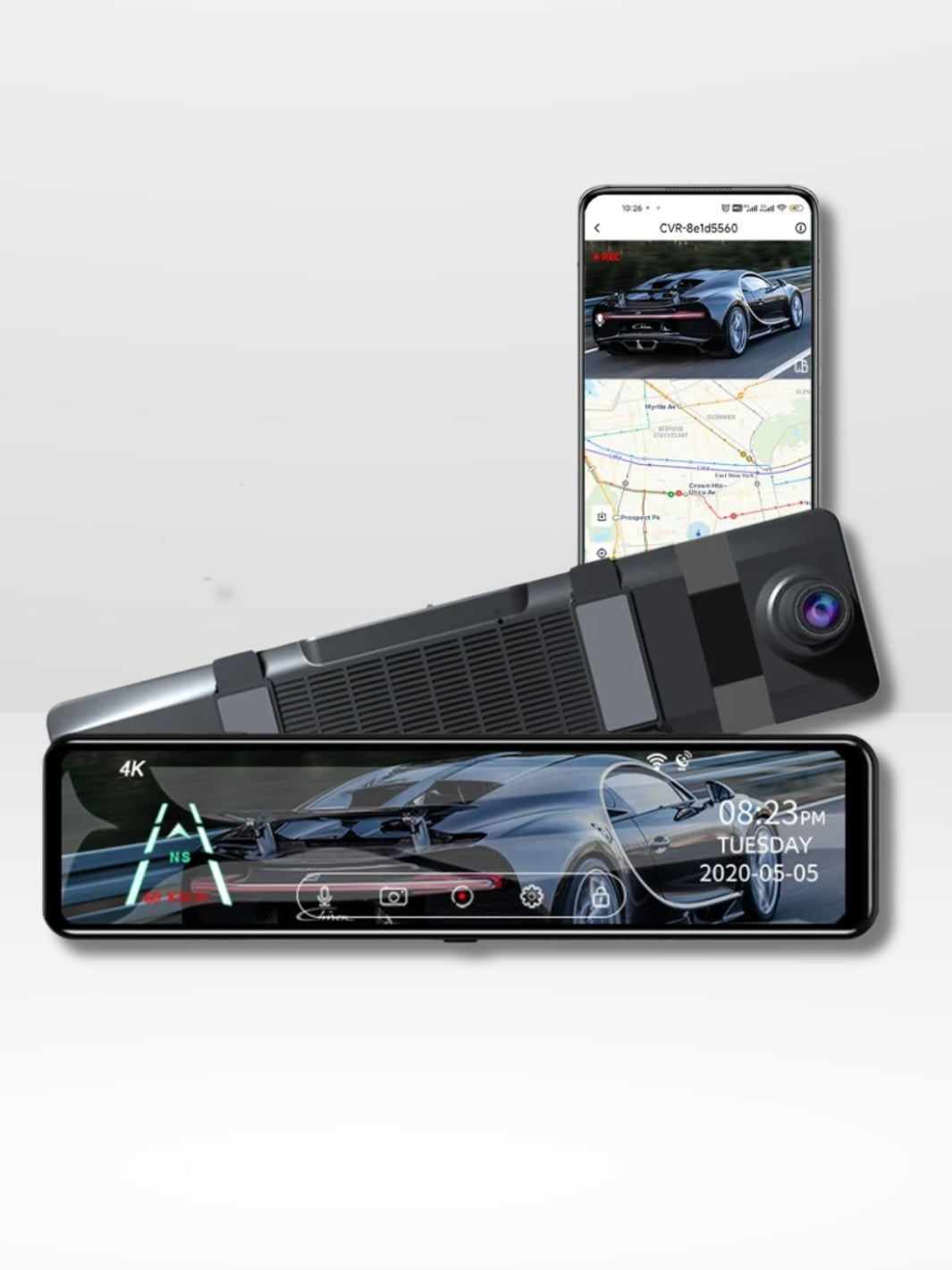 4K Spiegelcamera met GPS en Opnamefunctie