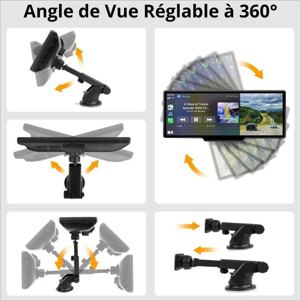 CarPlay Navigatiescherm met Ingebouwde Achteruitrijcamera